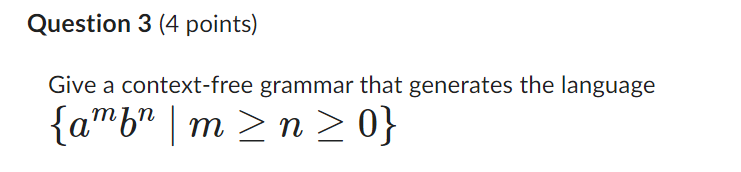 Solved Give a context-free grammar that generates the | Chegg.com