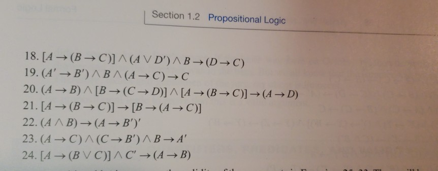 Solved In Exercises 13–24, Use Propositional Logic To Prove | Chegg.com