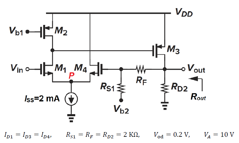 Solved For the circuit shown below, -All transistors operate | Chegg.com