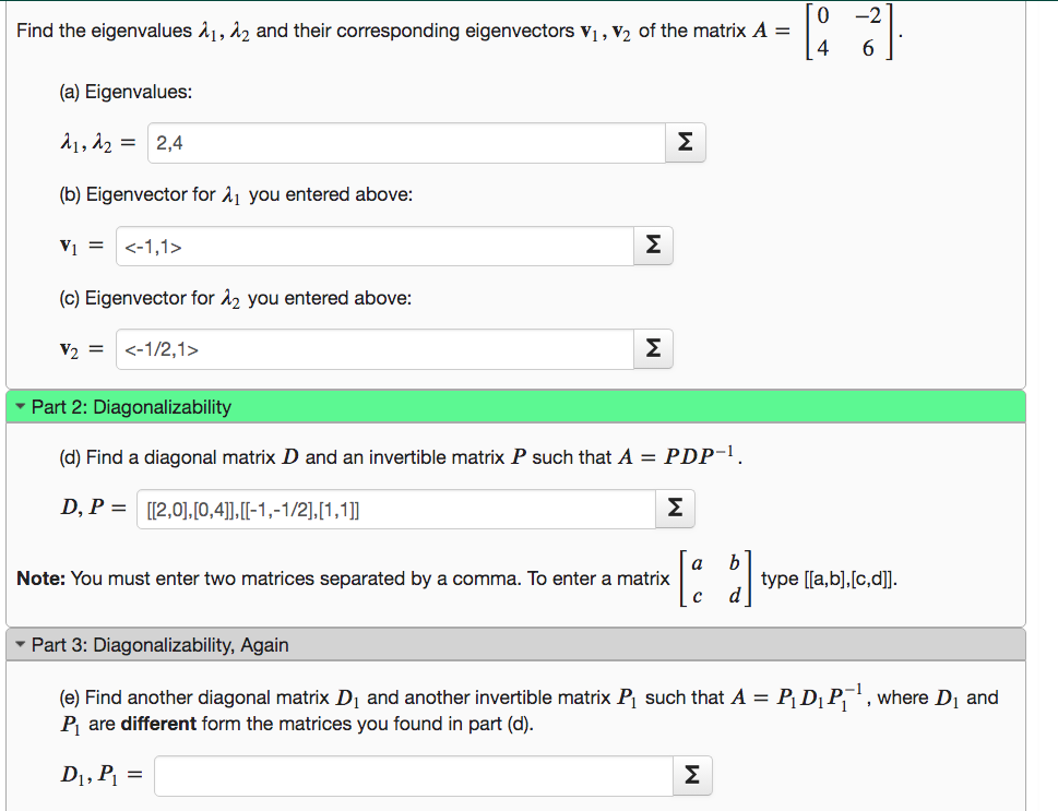 Solved so -2 Find the eigenvalues i, 12 and their | Chegg.com