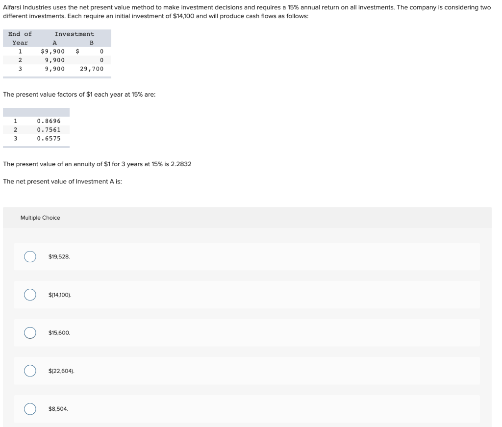 solved-alfarsi-industries-uses-the-net-present-value-method-chegg