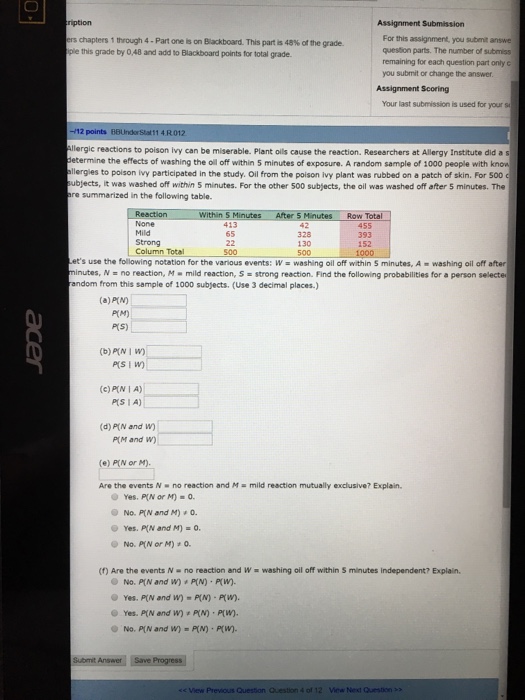 Solved Allergic reactions to poison ivy can be miserable.