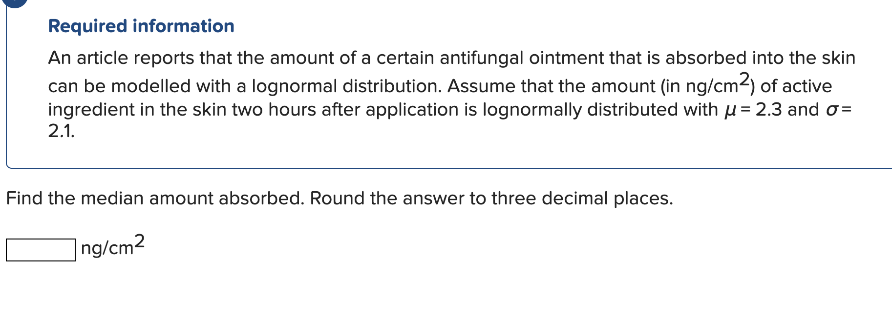 Solved Required information An article reports that the