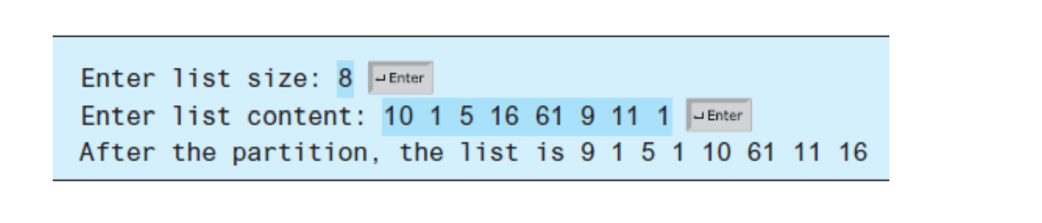 Solved In java: (Partition of a list) Write the following | Chegg.com