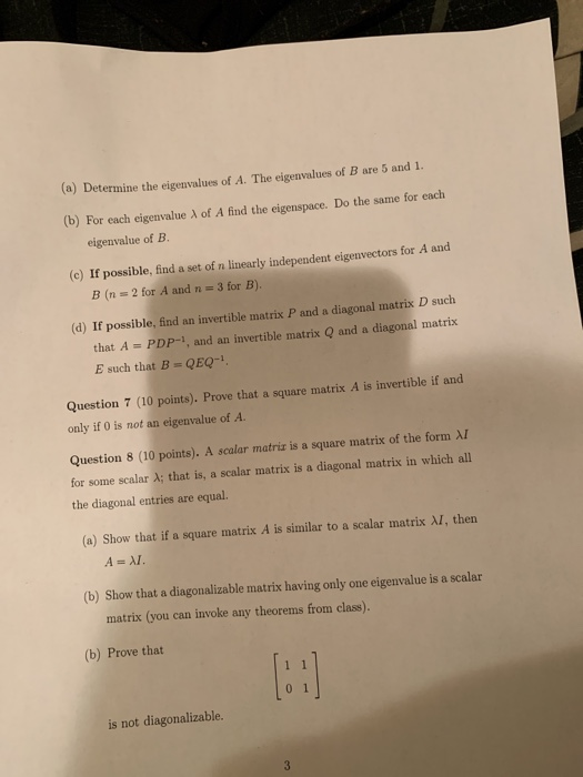Solved Question 1 (10 points). Let 1 4 -5 2 3 2 A=100 1-2-4 | Chegg.com