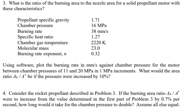 3. What is the ratio of the burning area to the | Chegg.com