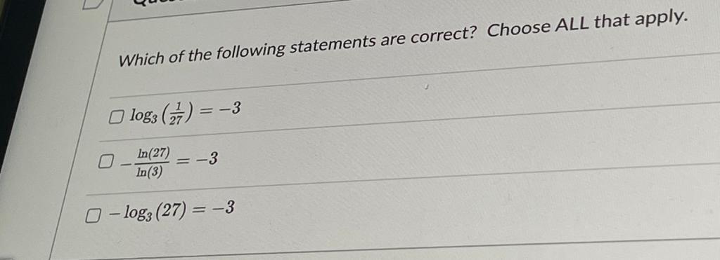 Solved 1 Which of the following statements are correct? | Chegg.com