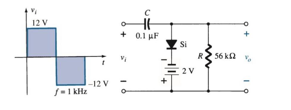 Solved Determine the Vo for the positive half cycle and | Chegg.com