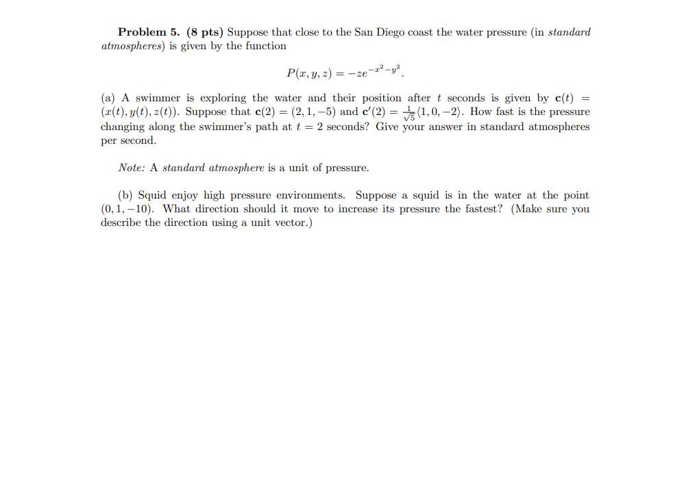 Solved Problem 5. (8 pts) Suppose that close to the San | Chegg.com