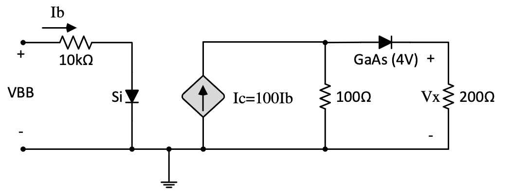 Solved Please solve ASAP: - Calculate the value of VBB that | Chegg.com