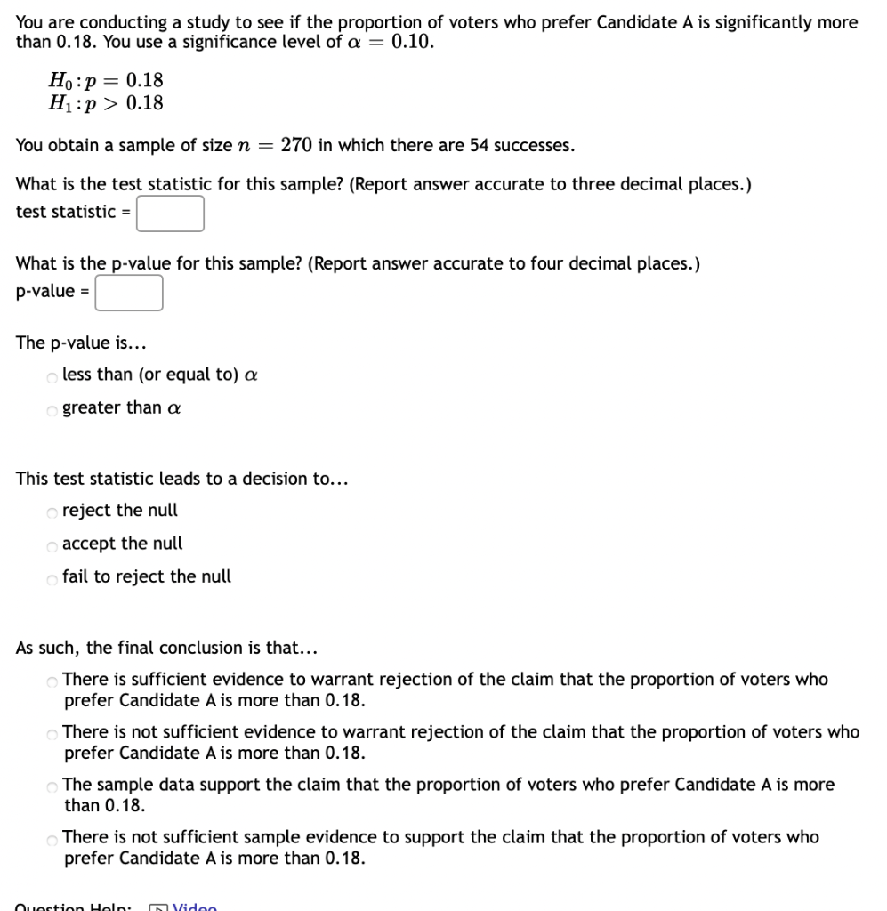 Solved You are conducting a study to see if the proportion | Chegg.com