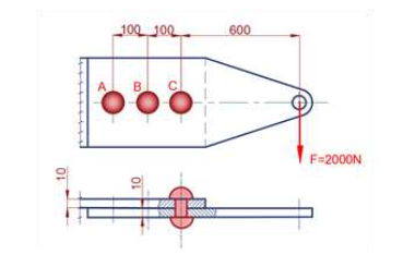 Solved n the rivet joint given in the above figure, the | Chegg.com