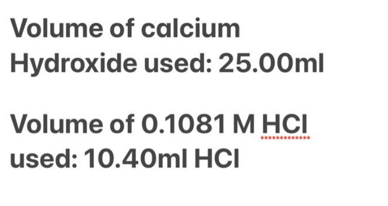 Solved Complete Sample Calculations For Finding Ksp Of 2168