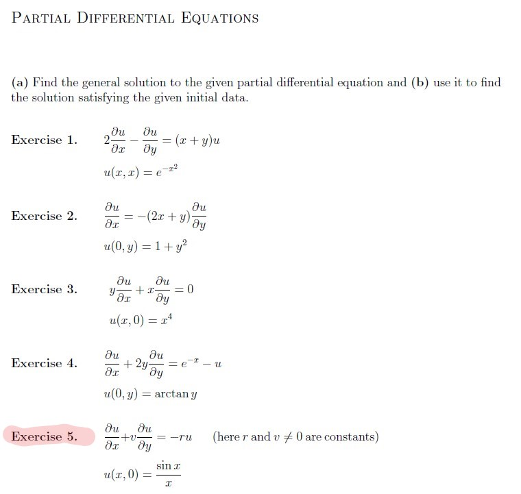 Solved Partial Differential Equations A Find The General 8621