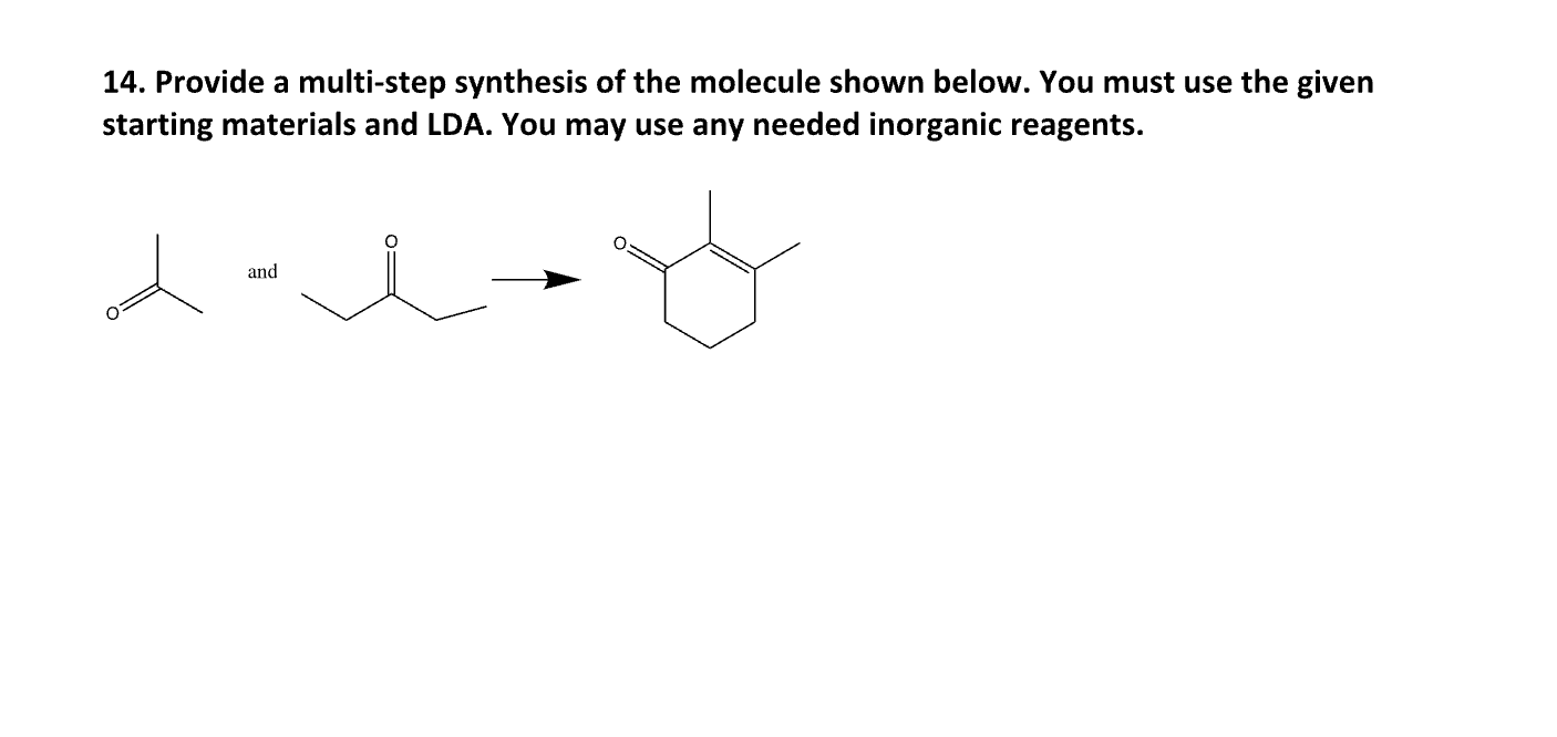 Solved 14. Provide A Multi-step Synthesis Of The Molecule | Chegg.com