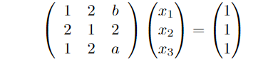 Solved For Which Values Of A And B Does The System: Have A | Chegg.com