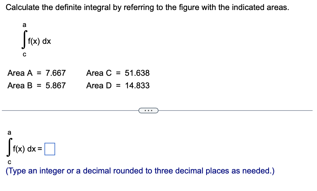 Calculate the definite integral by referring to the | Chegg.com