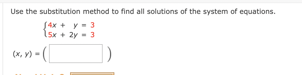 Solved Use the substitution method to find all solutions of | Chegg.com