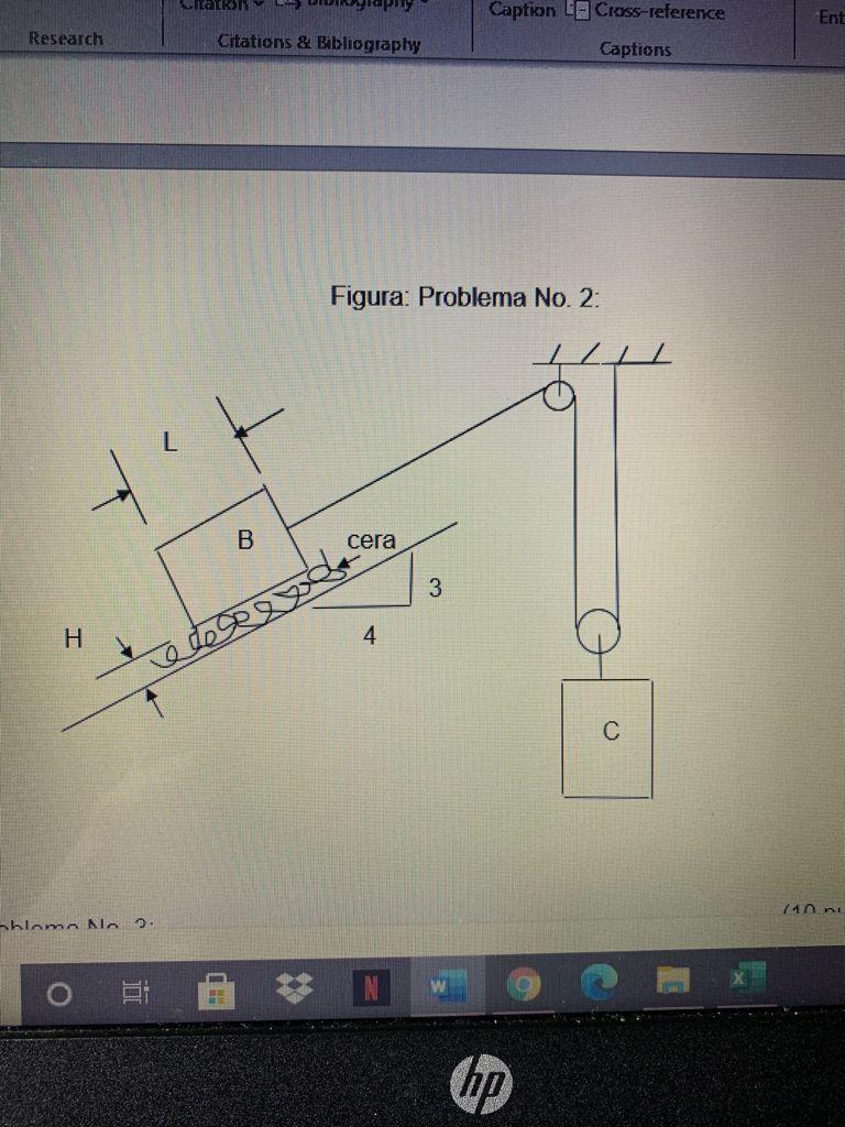 Solved The system shown in the figure consists of a block B | Chegg.com