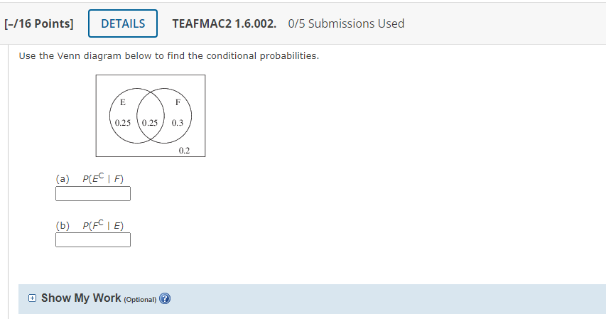 How To Find Conditional Probability Using Venn Diagrams Venn