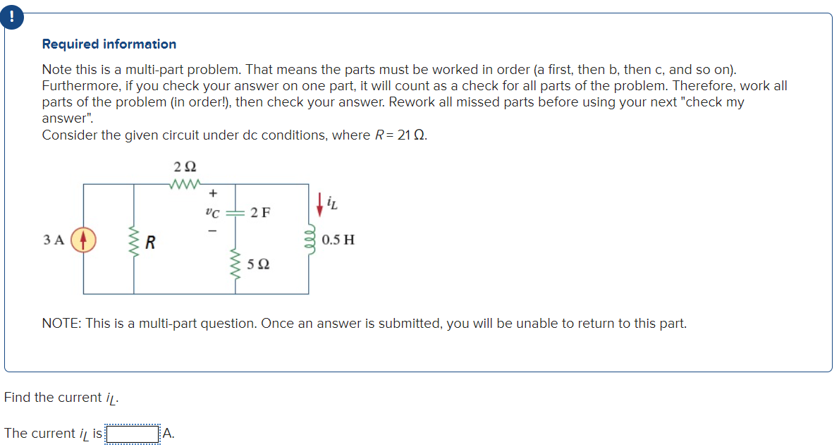 Solved Required Information Note This Is A Multi-part | Chegg.com