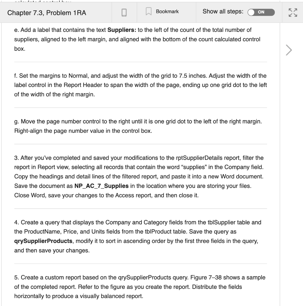 New Perspectives Microsoft Office 365 Access 2019 Chegg