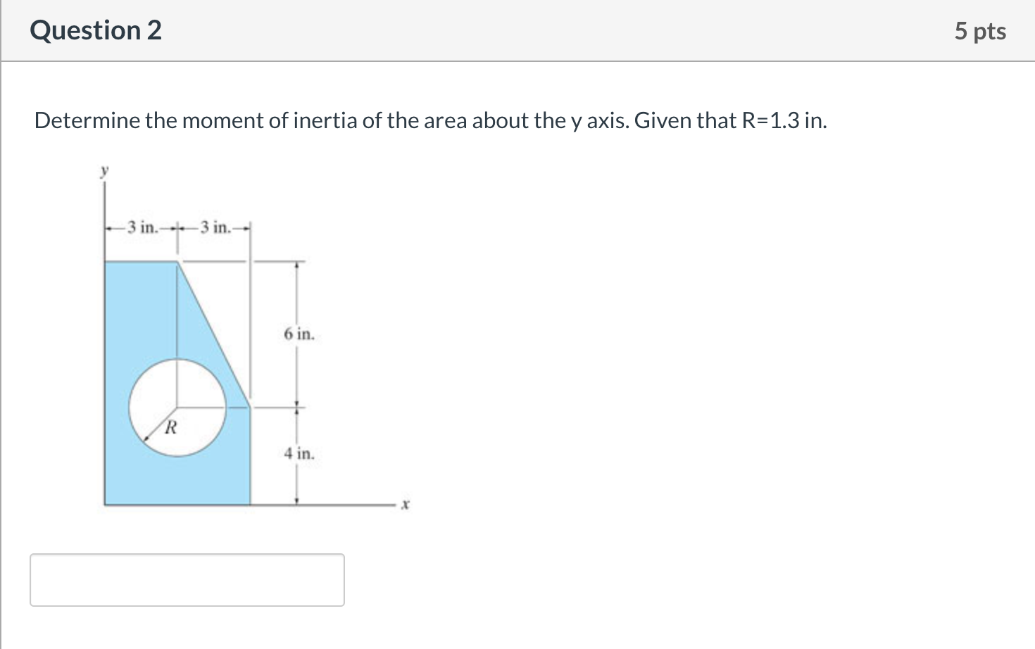 Solved Question 2 5 Pts Determine The Moment Of Inertia Of | Chegg.com