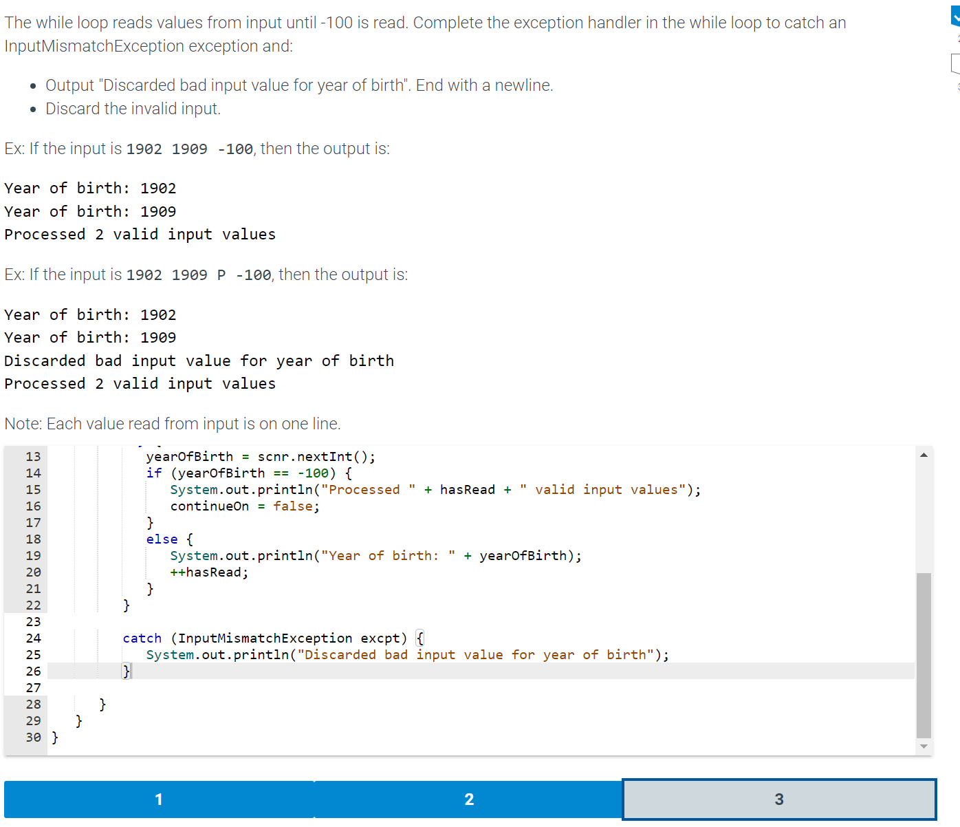 Solved The while loop reads values from input until -100 ﻿is | Chegg.com