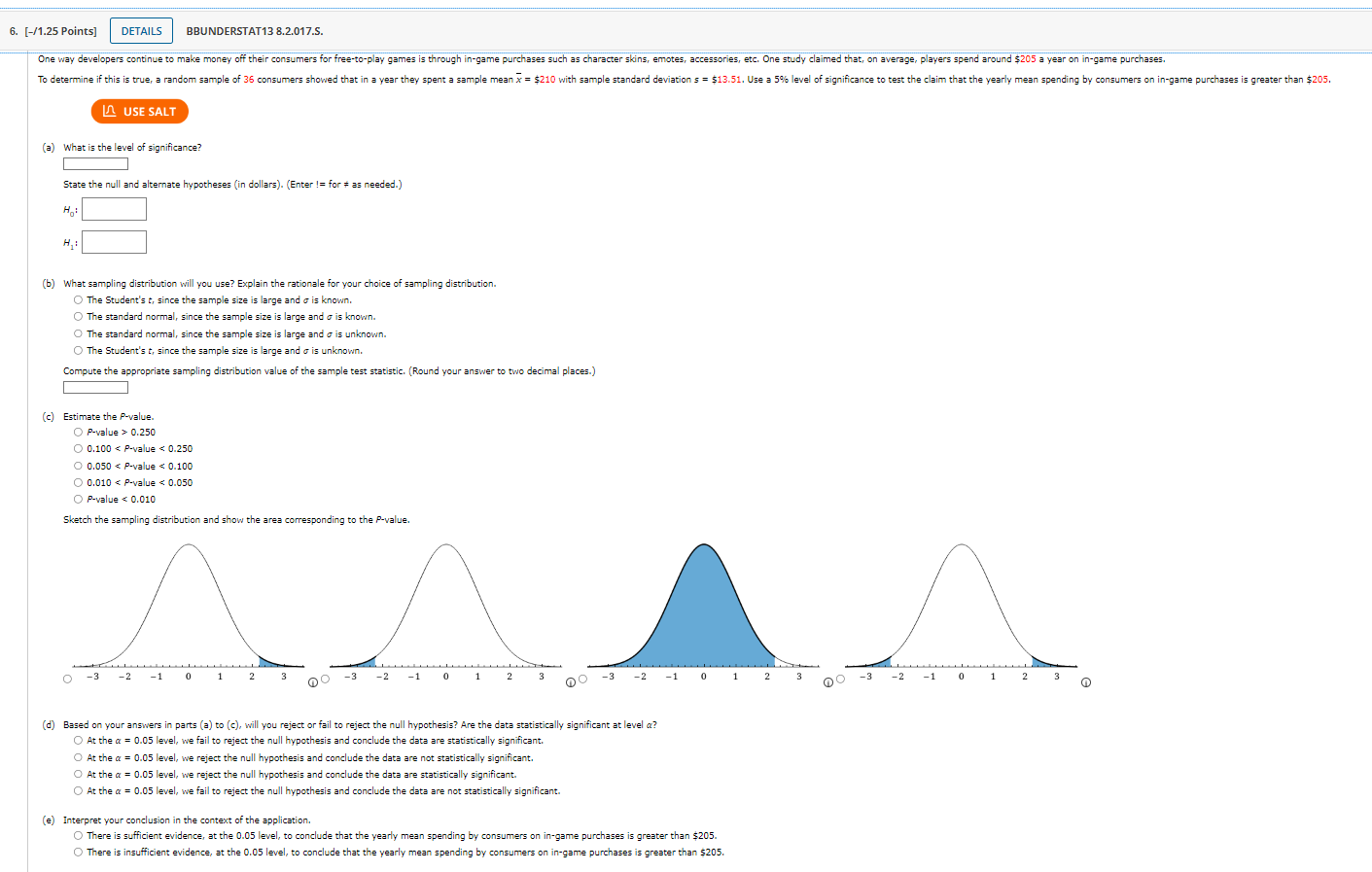 Solved (b) What Sampling Distribution Will You Use? Explain | Chegg.com