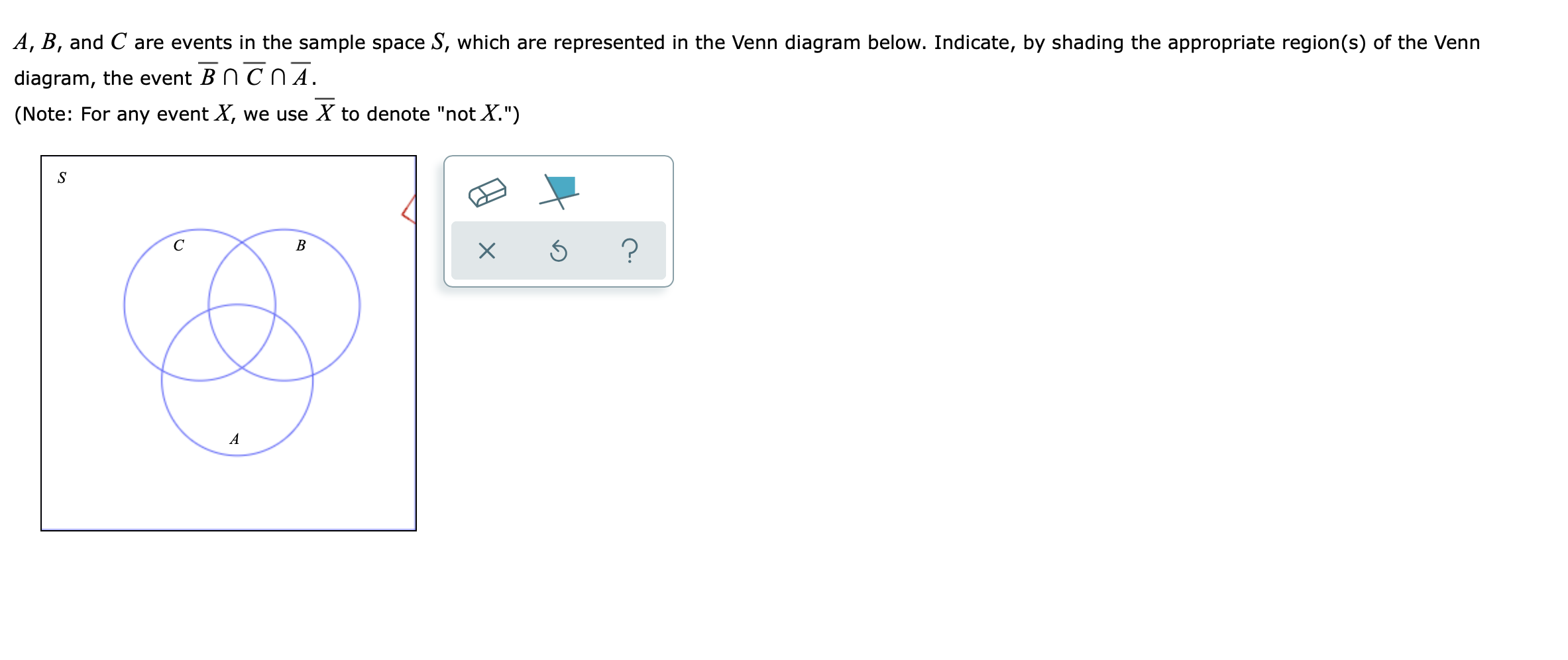 Solved A B And C Are Events In The Sample Space S Whic Chegg Com