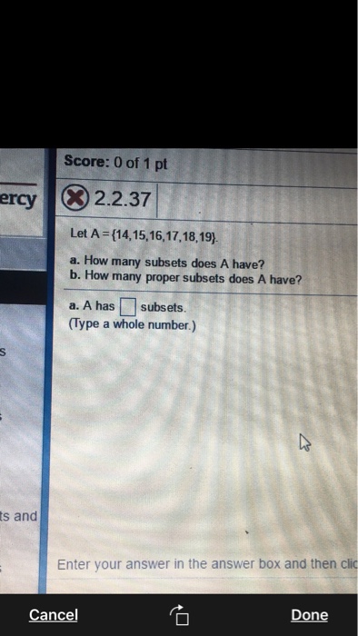 Solved Let A 14 15 16 17 18 19 How Many Subsets Chegg