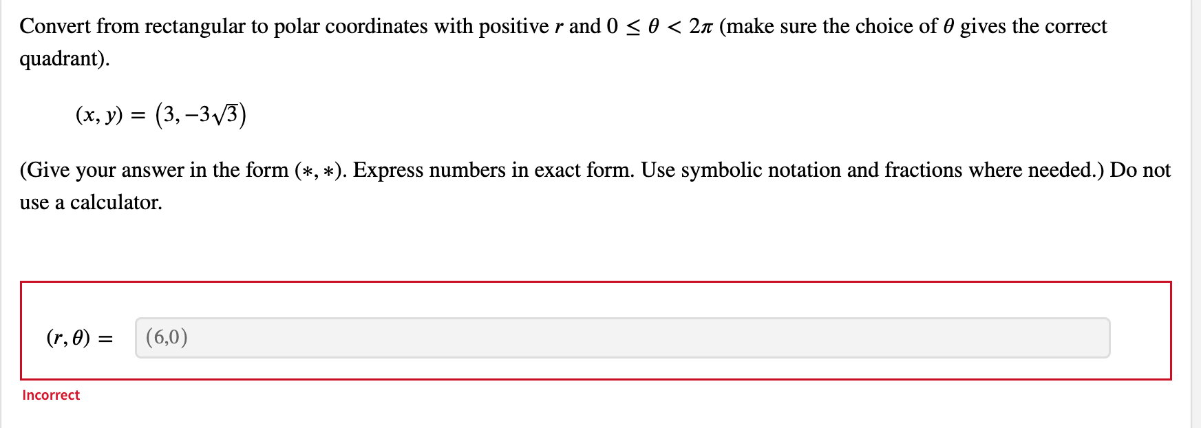 Express the equation in rectangular coordinates best sale