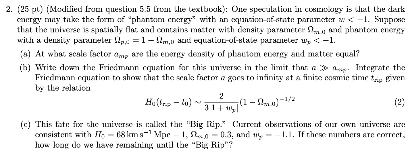 Solved 2. (25 pt) (Modified from question 5.5 from the | Chegg.com