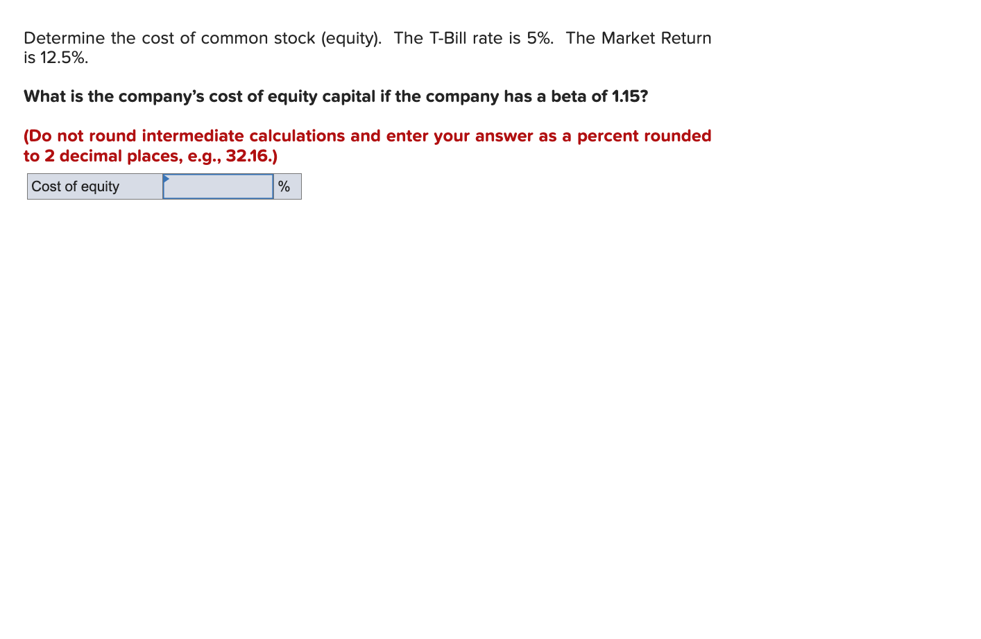 Solved Determine The Cost Of Common Stock (equity). The | Chegg.com