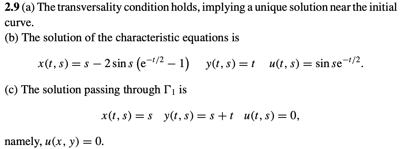 Solved 2.9 Consider the equation uux+uy=−21u. (a) Show that | Chegg.com