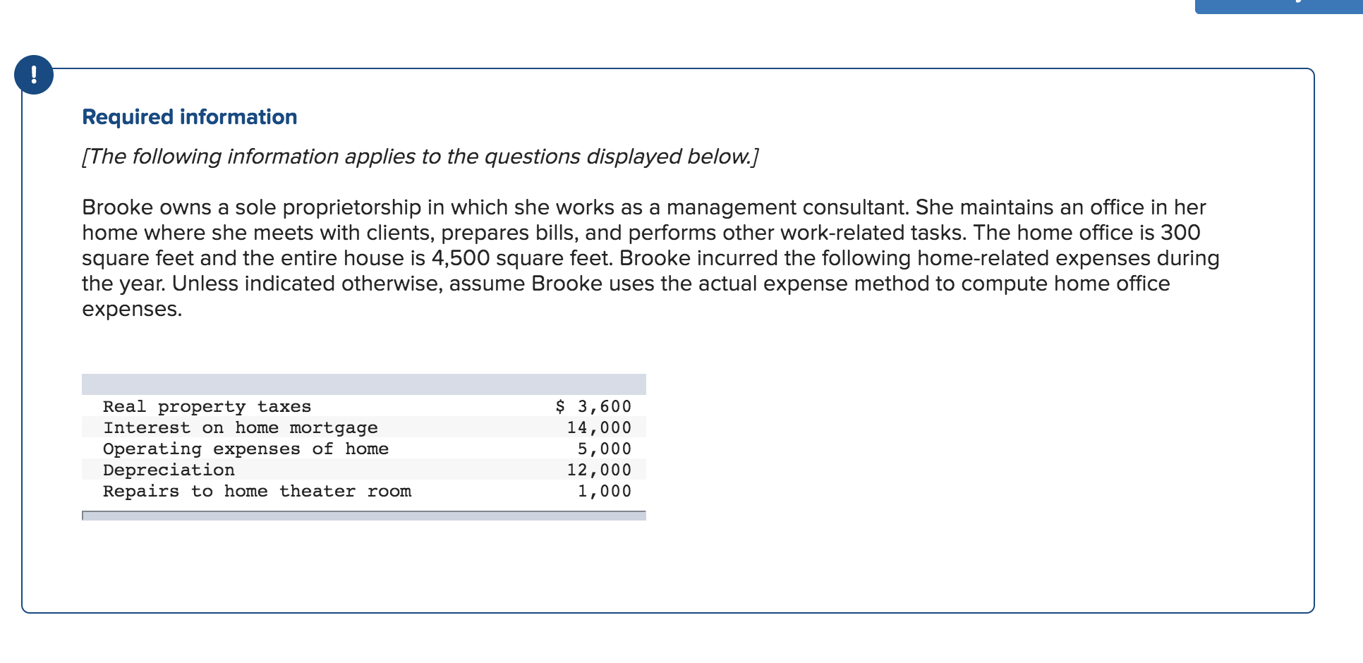 Required: a. What amount of each of these expenses is 