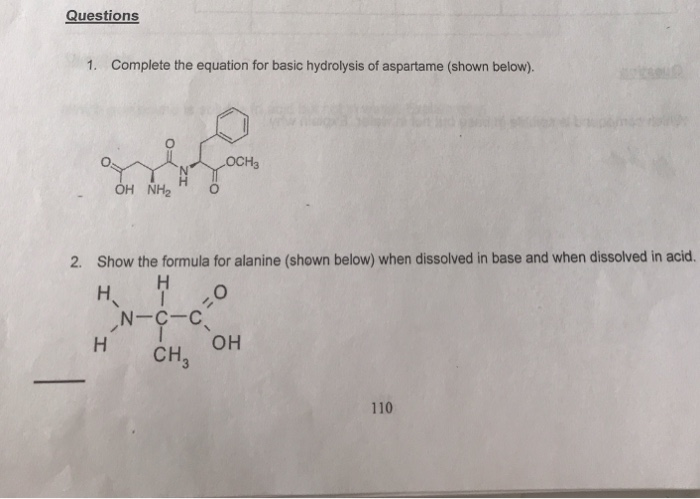 Solved Questions 1. Complete the equation for basic | Chegg.com