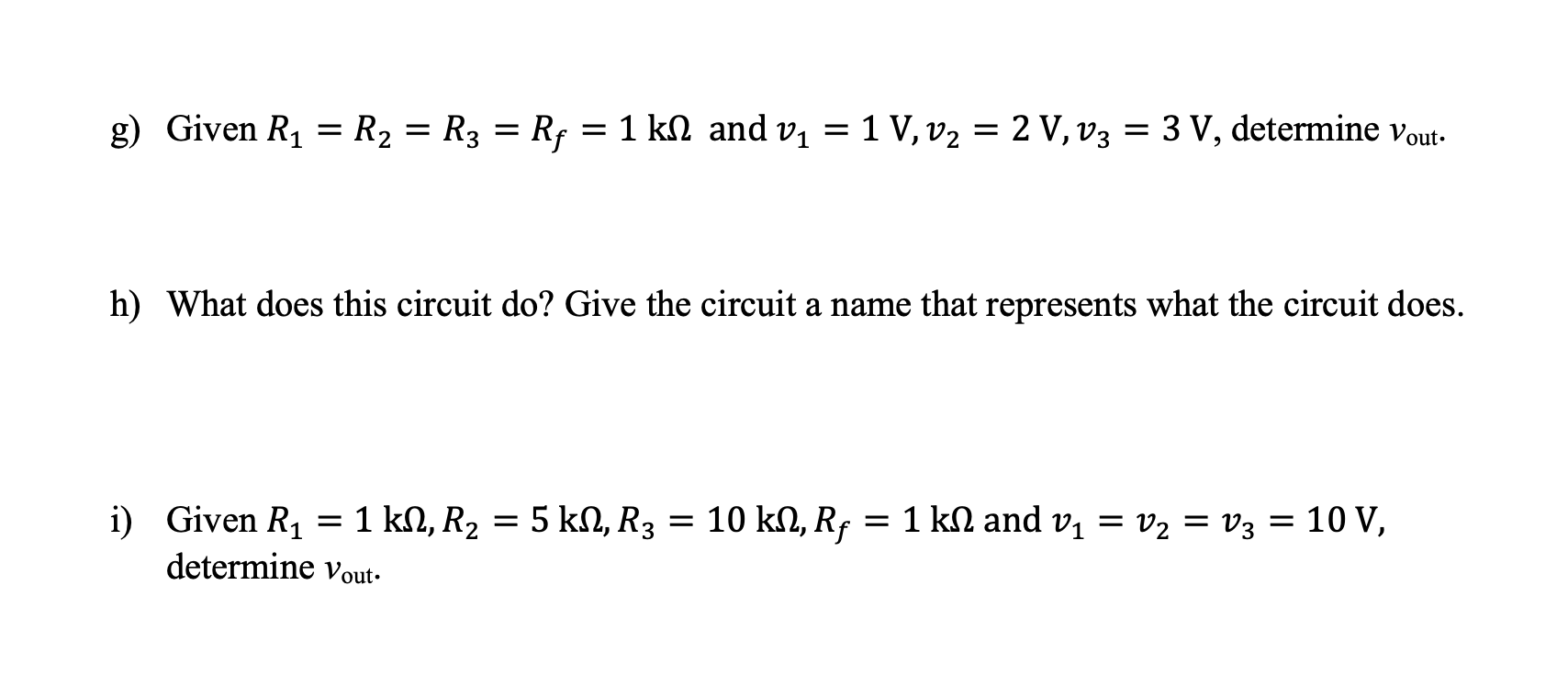 Solved Question 5 The Following Op Amp Circuit Is Built Chegg Solved Question 5 The Following Op Amp Circuit Is Built Chegg