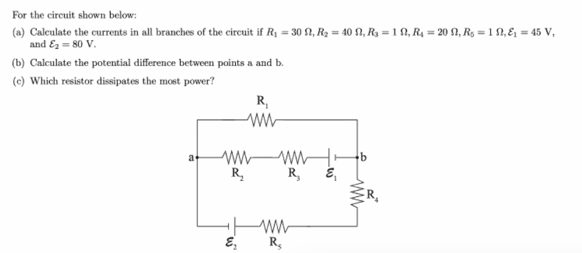 Solved For the circuit shown below: (a) Calculate the | Chegg.com