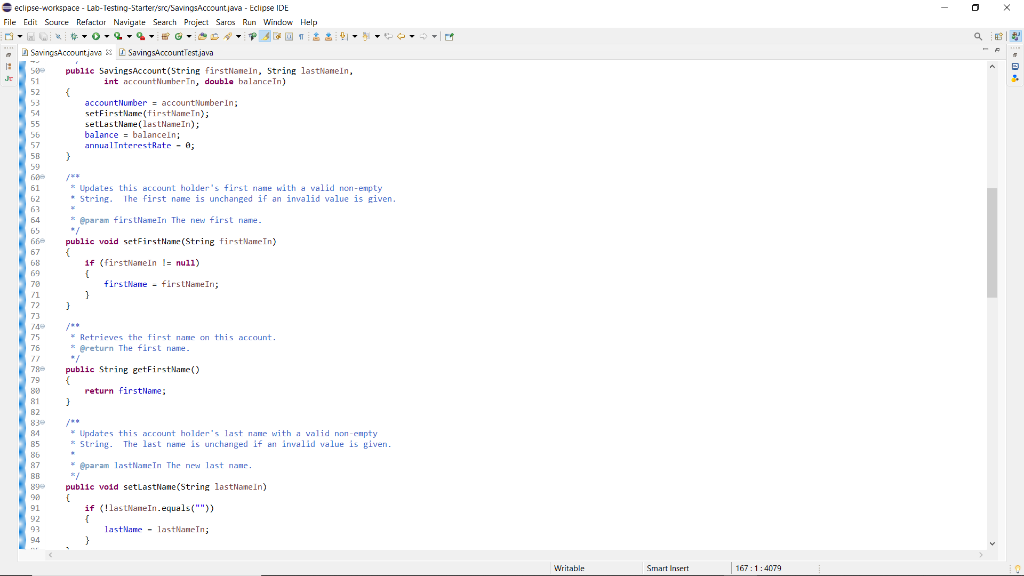 Solved I need help with this Java homework about testing, I | Chegg.com