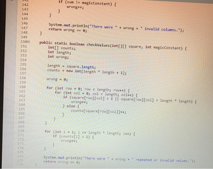 Solved Magic Squares The problem is to write a Java program | Chegg.com
