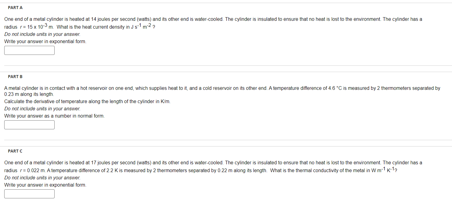 Solved Need Help With Part A, ﻿B, ﻿and C. ﻿Topic: Heat | Chegg.com