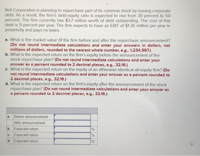 solved-refi-corporation-is-planning-to-repurchase-part-of-chegg