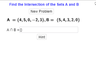 Solved Find the Intersection of the Sets A and B | Chegg.com