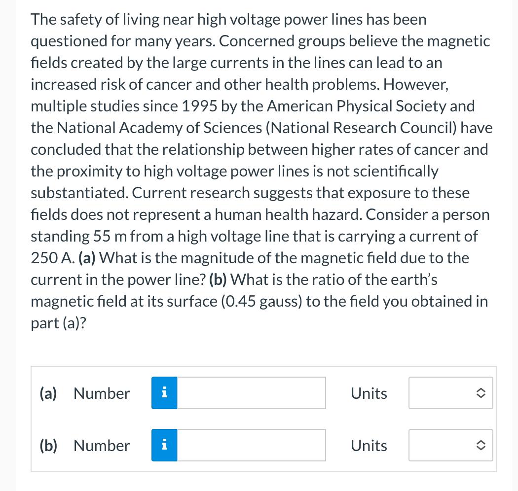 solved-the-safety-of-living-near-high-voltage-power-lines-chegg