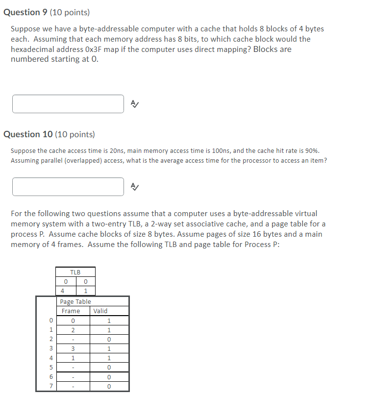 Solved Question 9 (10 Points) Suppose We Have A | Chegg.com