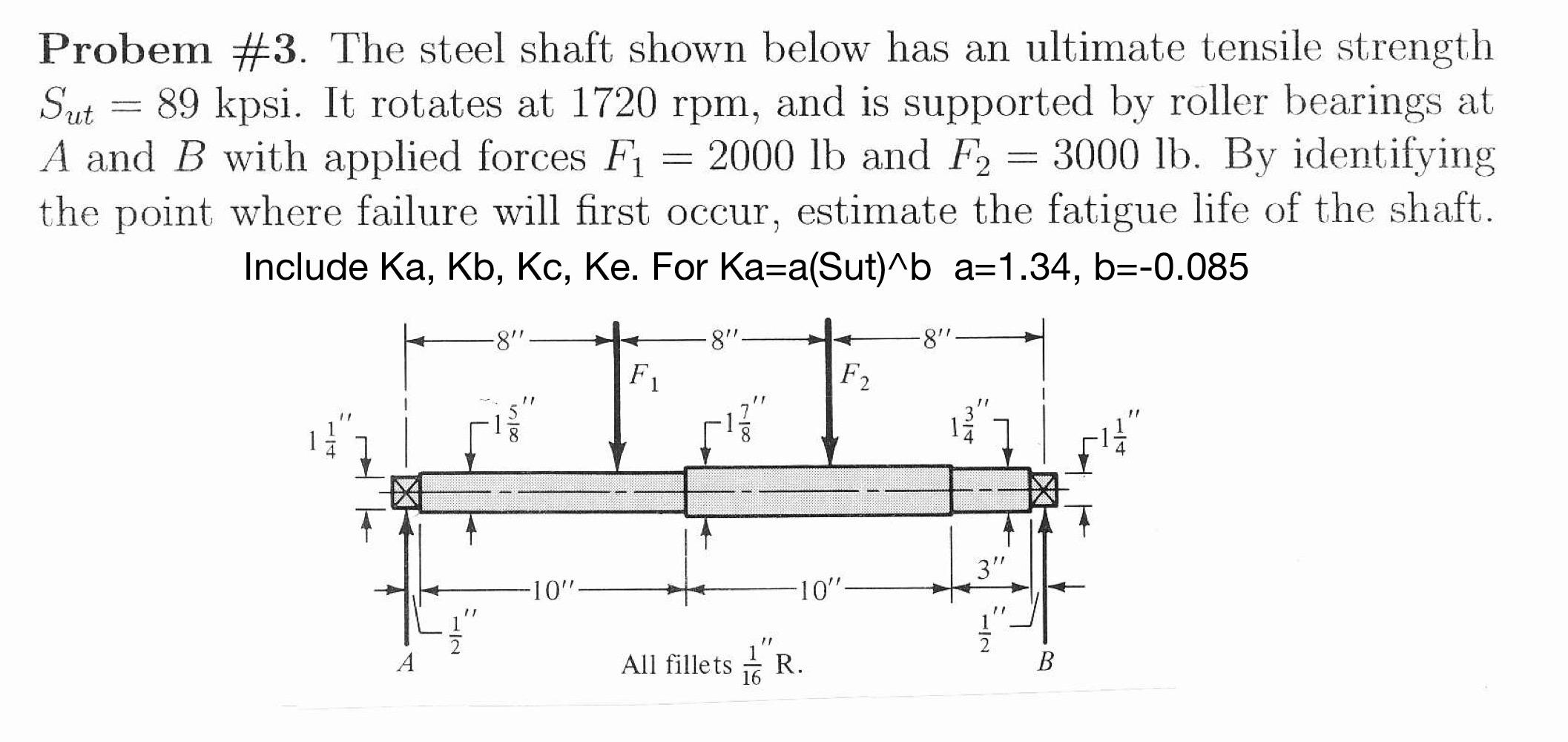 Solved Probem #3. The Steel Shaft Shown Below Has An | Chegg.com