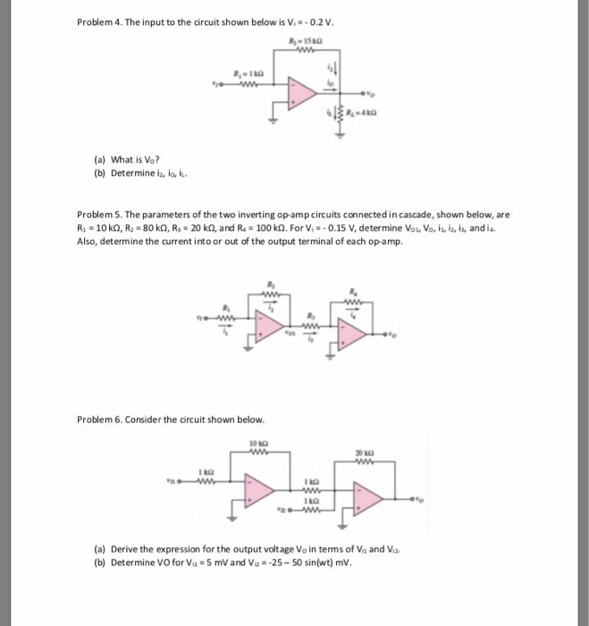 Solved Problem 4. The input to the circuit shown below is | Chegg.com