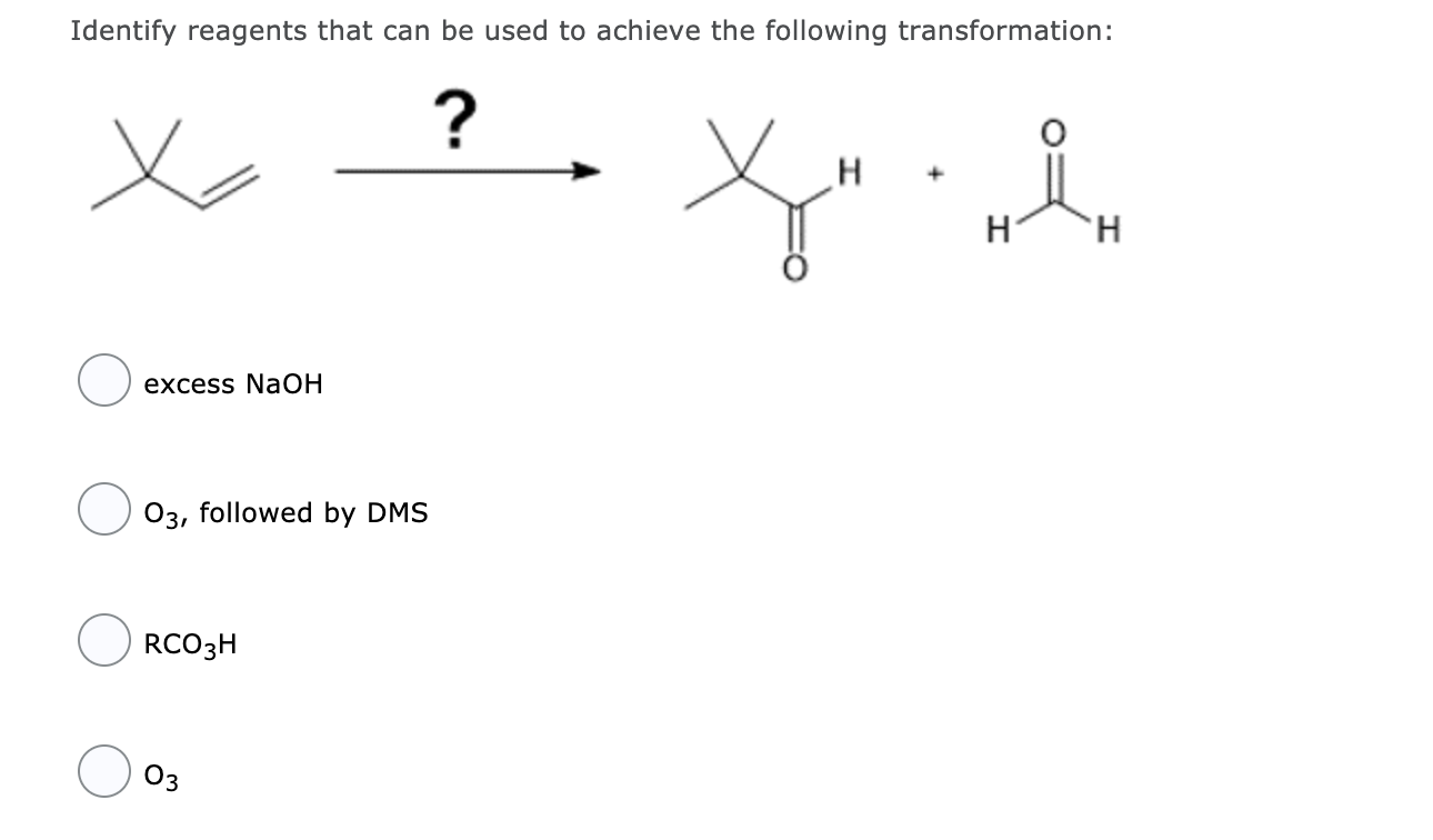 Solved Identify The Reagents To Be Used In The Following Chegg Com