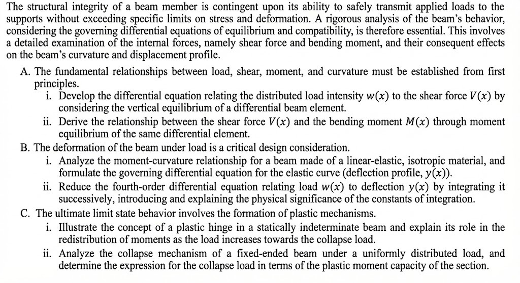 Structural Integrity Beam Solved The structural integrity of a beam member is | Chegg.com
